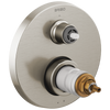 Litze TempAssure Thermostatic Valve with 3-Function Diverter Trim - Less Handles - Brilliance® Luxe Nickel®
