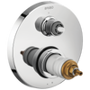 Litze TempAssure Thermostatic Valve with 3-Function Diverter Trim - Less Handles - Polished Chrome