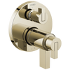 Brizo Litze TempAssure Thermostatic Valve with 3-Function Diverter Trim - Less Handles - Complete Kit - Brilliance® Polished Nickel