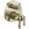 Brizo Litze TempAssure Thermostatic Valve with 3-Function Diverter Trim - Less Handles - Complete Kit - Brilliance® Polished Nickel
