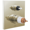 Frank Lloyd Wright Bath Collection by Brizo TempAssure Thermostatic Valve with 6-Function Integrated Diverter Trim - Less Handles - Brilliance® Polished Nickel