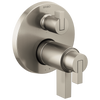 Brizo Litze TempAssure Thermostatic Valve with 6-Function Diverter Trim - Less Handles - Complete Kit - Brilliance® Luxe Nickel®
