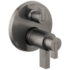 Brizo Litze TempAssure Thermostatic Valve with 6-Function Diverter Trim - Less Handles - Complete Kit - Brilliance® Luxe Steel®