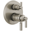 Invari Brizo Invari: TempAssure Thermostatic Valve With Integrated 6-Function Diverter Trim - Brilliance® Luxe Nickel®