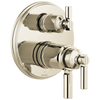 Invari Brizo Invari: TempAssure Thermostatic Valve With Integrated 6-Function Diverter Trim - Brilliance® Polished Nickel