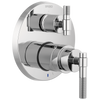Brizo Litze Pressure Balance Valve with Integrated 3-Function Diverter Trim - Less Handles - Complete Kit - Polished Chrome
