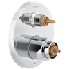 Odin Pressure Balance Valve with Integrated 3-Function Diverter Trim - Less Handles - Polished Chrome