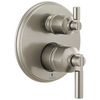Brizo Invari Pressure Balance Valve With Integrated 3-Function Diverter Trim - Less Handles - Complete Kit - Brilliance® Luxe Nickel®