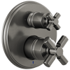 Brizo Invari Pressure Balance Valve With Integrated 3-Function Diverter Trim - Less Handles - Complete Kit - Brilliance® Luxe Steel®