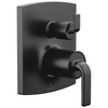 Brizo Brizo Pressure Balance Valve Trim with Integrated 6-Function Diverter Trim - Less Handles - Complete Kit - Matte Black
