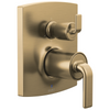 Brizo Brizo Pressure Balance Valve with Integrated 6-Function Diverter Trim - Less Handles - Complete Kit - Brilliance® Luxe Gold®