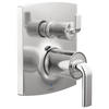 Brizo Brizo Pressure Balance Valve with Integrated 6-Function Diverter Trim - Less Handles - Complete Kit - Polished Chrome