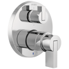 Brizo Litze Pressure Balance Valve with Integrated 6-Function Diverter Trim - Less Handles - Complete Kit - Polished Chrome