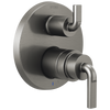Brizo Litze Pressure Balance Valve with Integrated 6-Function Diverter Trim - Less Handles - Complete Kit - Brilliance® Luxe Steel®