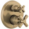 Brizo Invari Pressure Balance Valve With Integrated 6-Function Diverter Trim - Less Handles - Complete Kit - Brilliance® Luxe Gold®