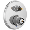 Brizo Pressure Balance Valve With Integrated 6 Function Diverter Trim Less Handles
