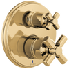 Brizo Invari Pressure Balance Valve With Integrated 6-Function Diverter Trim - Less Handles - Complete Kit - Brilliance® Polished Gold