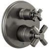Brizo Invari Pressure Balance Valve With Integrated 6-Function Diverter Trim - Less Handles - Complete Kit - Brilliance® Luxe Steel®