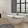 Zitta Aito Freestanding bathtub, 66", matte black shelf