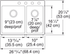 KINDRED Brookmore Drop In Sink - BCL2127R-9-4