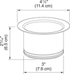 FRANKE Waste Disposer Flange - WDFLANGE-EX-WH