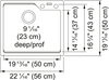 KINDRED Urban Drop In Sink - MGSM2022-9SG