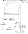 FRANKE Icon Semi-Pro Faucet ICN-SP-MBK