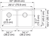 FRANKE Ellipse Undermount Sink - ELG120PWT-CA