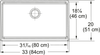 FRANKE Farm House Fireclay Sink - FHK710-33WH