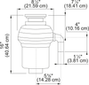 KINDRED 3/4 HP Food Waste Disposer - KWD75C1-EZ