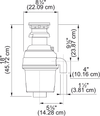 KINDRED 3/4 HP Food Waste Disposer - KWD75B1-EZ