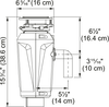 FRANKE 3/4 HP Food Waste Disposer - FWDS75
