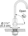 FRANKE Universal Hot/Cold Filtered - UNJ-HC-CHR