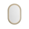Rose LED Oval Bathroom Mirror – 28" x 43" | Acrylic White Frame with Backlit LED & Anti-Fog