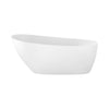 Zitta Freestanding bathtub, 59 1/2", in glossy white