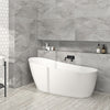Zitta Freestanding bathtub, 59 1/2", in glossy white
