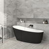 Zitta Freestanding bathtub, 59 1/2", in glossy white