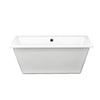 Zitta Freestanding bathtub, 59 3/4", in glossy white