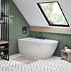 Zitta Stelvio Freestanding bathtub, 60",with drain on left