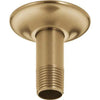 Universal Showering 3 Inch Shower Arm Overhead Mount With Flange - Champagne Bronze