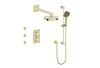 Vogt Mond 3-way Thermostatic Shower Kits With Body Jets Brushed Gold