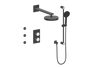 Vogt Mond 3-way Thermostatic Shower Kits With Body Jets Matte Black