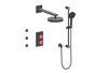 Vogt Mond 3-way Thermostatic Shower Kits With Body Jets Matte Black