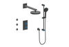 Vogt Mond 3-way Thermostatic Shower Kits With Body Jets Matte Black