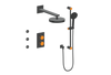 Vogt Mond 3-way Thermostatic Shower Kits With Body Jets Matte Black