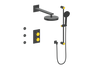 Vogt Mond 3-way Thermostatic Shower Kits With Body Jets Matte Black