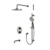 Aqua Brass Umix Thermostatic Shower Trim Kit 3-way Non-shared (G)