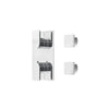 aqua Brass Square Shower Trim 3-way Shared