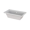 Zitta Bathtub, drop-in with tiling flange, 59 1/2", in glossy white
