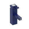 Rubinet Single Control Bidet Fitting (less drain) Midnight Blue